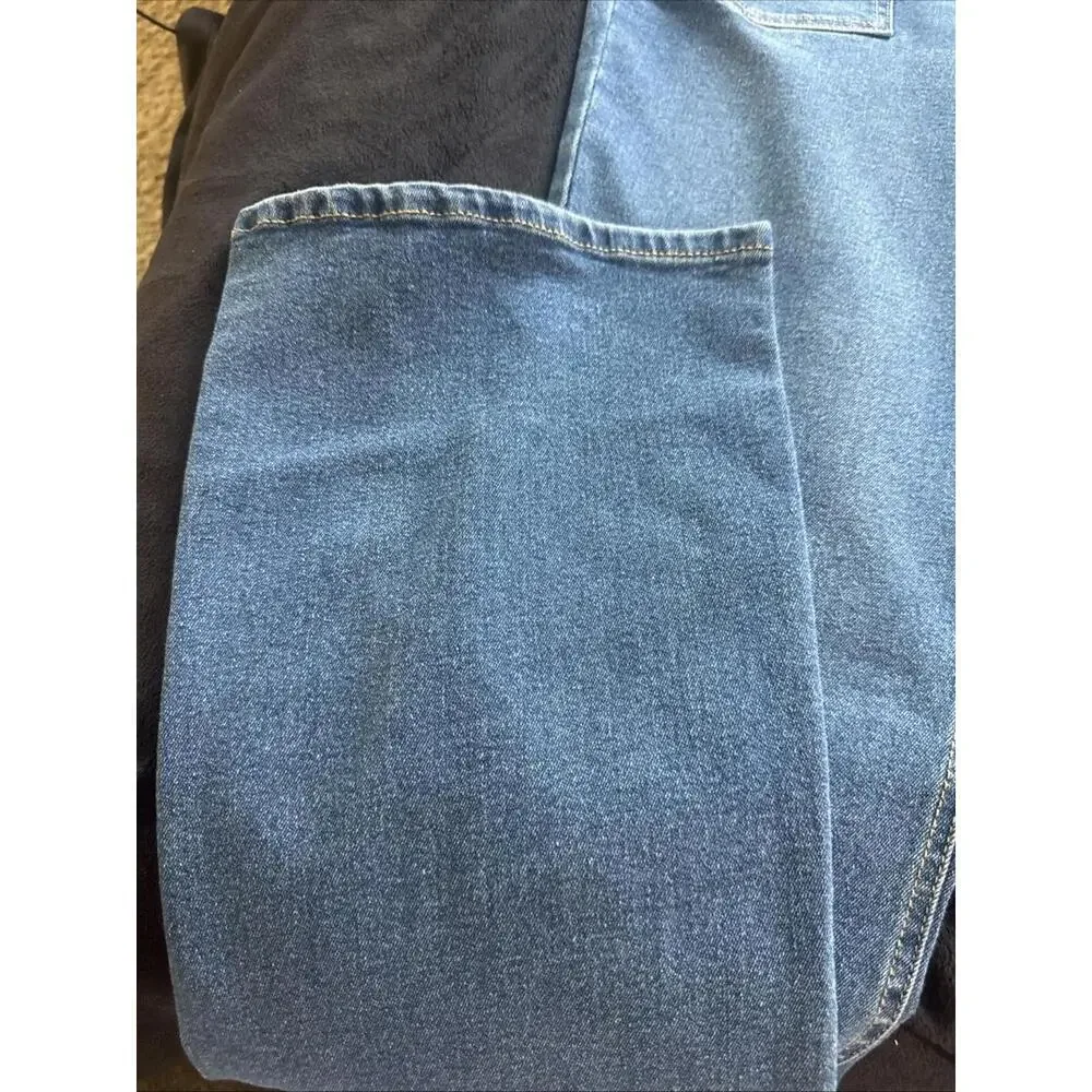 Women’s Size 12 Denim Blue Jeans Mid Rise Boot Cut By True Craft - Picture 2 of 13